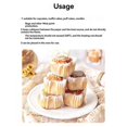 thumbnail image 5 of 100Pcs Square Cupcake Liners, Non Stick Heat Resistant Paper Baking Cups for Desserts, Oilproof Oven, 5 of 5