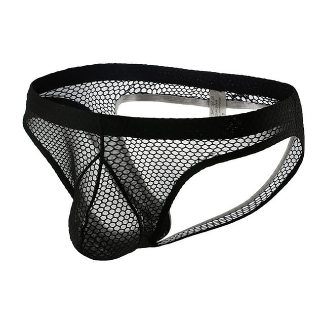 Knosfe Men's Sexy Mesh Athletic Supporter Jockstrap Underwear XXL