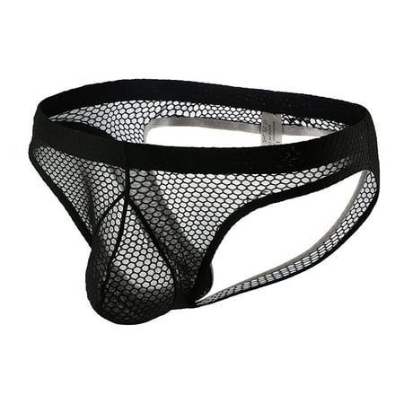 

Knosfe Men s Athletic Supporter Sexy Underwear Jockstrap Mesh Thong L