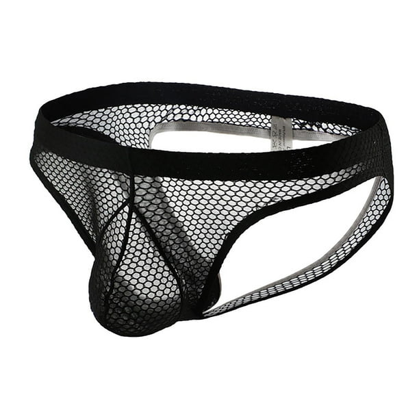 RPVATI Mens Sexy Underwear Low Rise Mesh Sexy Mesh Brief Hollow Out ...
