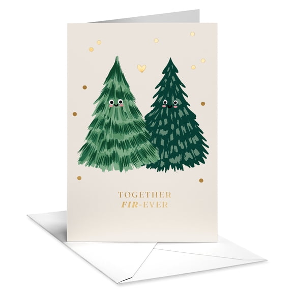 American Greetings Romantic Christmas Card for Partner (Love You Tree-Mendously)