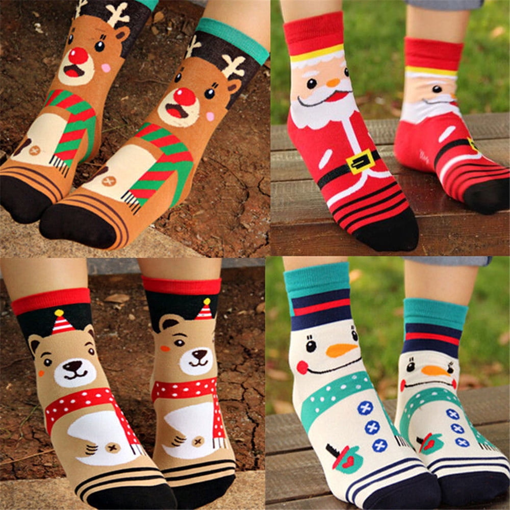 Costyle - Christmas Socks Gift Women Adults Gift Santa Warm Winter