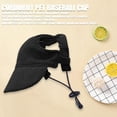 thumbnail image 2 of Gorra de béisbol para perros Symphonyw, tamaño mediano, negra, con orificios ajustables para las orejas, 2 of 5