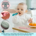 thumbnail image 2 of Silicone Baby Spoons for Baby Led Weaning 6-Pack, First Stage Baby Feeding Spoon Set Gum Friendly BPA Lead Phthalate and Plastic Free, Great Gift Set, 2 of 6
