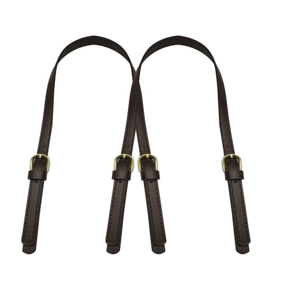 2 asas de cuero sintético para bolso de mano, correa de repuesto duradera para bolso de mano, cinturón para bolso de mujer (café oscuro)