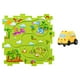 thumbnail image 3 of Pista de rompecabezas de juguetes de construcción de vagones de ferrocarril con aprendizaje de vehículos multiusos para niños 4 piezas rompecabezas dinosaurio, 3 of 7
