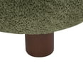 thumbnail image 6 of Christopher Knight Home Modern Boucle Slipper Accent Chair with Upholstered Plush Seat, Wood Legs, Olive Green, 6 of 9