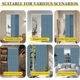 thumbnail image 6 of 100% Blackout Doorway Curtains Accordion Doors for Doorway Curtains Applicable Patio Door Curtain Sliding Door Curtains Sliding Door Blinds Closet Curtains(Blue 98" W x 84" L) 1 Panel, 6 of 18