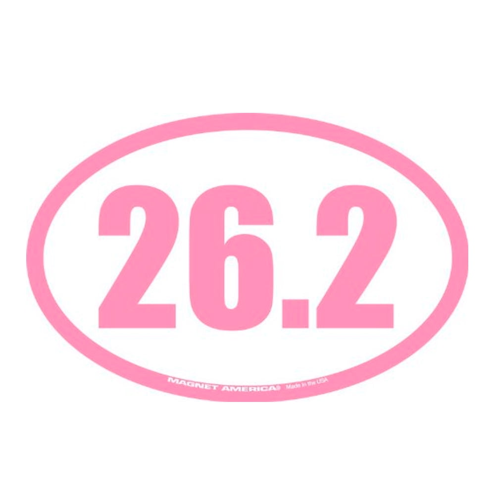 Race number magnets RUN pink 