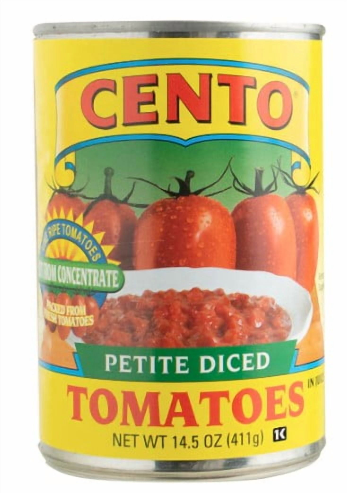 (7 pack) Cento Petite Diced Tomatoes, 14.5 Oz