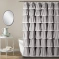thumbnail image 3 of Lush Decor Rideau de Douche à Volants en Dentelle 72 x 72 Po, Gris, 3 of 3