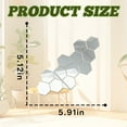 thumbnail image 2 of CCOCC 12Pcs Mirror Stickers,Modern Hexagon Design Mirror for Door,Mirror Reflection Effect Mirror for Bedroom,Sliver, 2 of 7