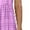 Blue, variant on Women's Sleeveless Retro Plaid A Line Maxi Dress Casual Loose Gingham Boho Pleated Tiered Long Dress Beach Swing Party Maxi Dress Dark Gray