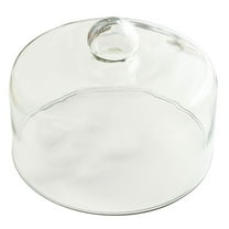 FOLOYORI 1pc Transparent Glass Cake Cover Food Preservation Dish Cover Stylish And For Desserts And Snacks