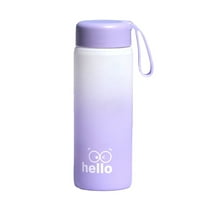 Qholemyo 500ml 16.9 Ounce Leak Proof Motivational BPA Free Sports Water Bottle Portable Women's Outdoor Gym Fitness Tumbler Easy To Clean