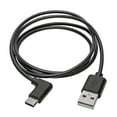 thumbnail image 2 of Tripp Lite 2.0 Hi-speed Cable A To Type C C M/m Right-angle 3ft - Cable - Type A (m) To Type-c (m) Right-angled - Thunderbolt 3 / 2.0 - 3 Ft - Black, 2 of 5