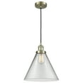 thumbnail image 3 of 201C-AC-G43-L-Innovations Lighting-Cone - 1 Light Cord Hung Mini Pendant In Industrial Style-14 Inches Tall and 12 Inches Wide-Antique Copper, 3 of 5
