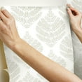 thumbnail image 6 of Hygge Fern Damask Peel and Stick Wallpaper, 6 of 41