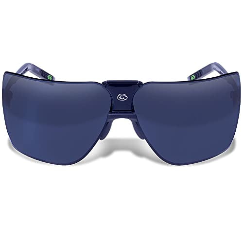 Gargoyles Performance Eyewear Men s Classic Shield Sunglasses Black Frame Black Ice with Silver Mirror Lenses 70mm Walmart