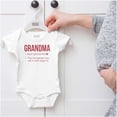 thumbnail image 5 of Grandma First Person When Mom Says No Romper Boys or Girls Infant Baby Brisco Brands NB, 5 of 6