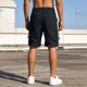 thumbnail image 3 of Pantalones Cortos de Carga de Cintura Elástica para Hombres de Color Sólido con Bolsillos Botón Vendaje Casual Y Pantalones Cortos de Moda, 3 of 8
