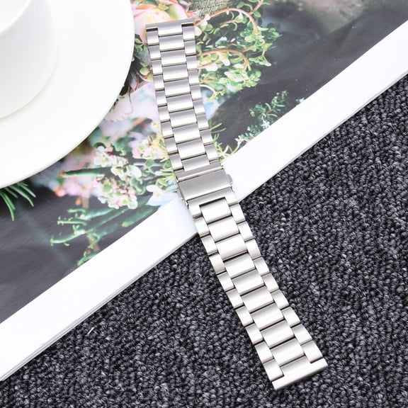 WHAMVOX Three Bead Steel Watch Belt Comfortable Watchband