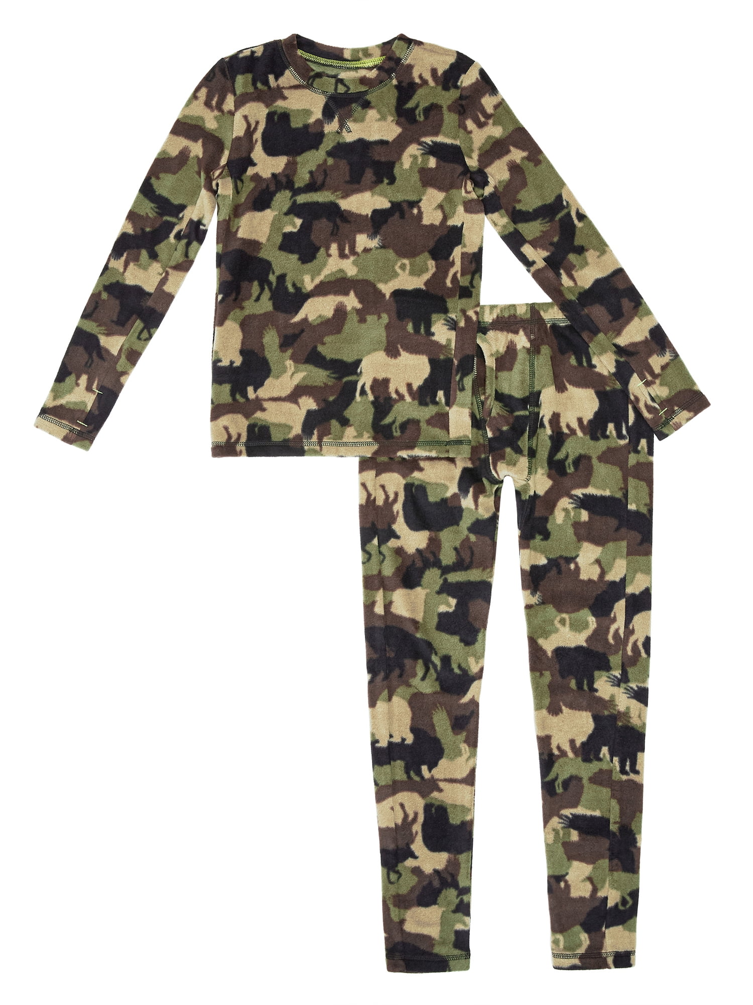 ClimateRight by Cuddl Duds Boys Long Underwear, 2 Piece Thermal Set