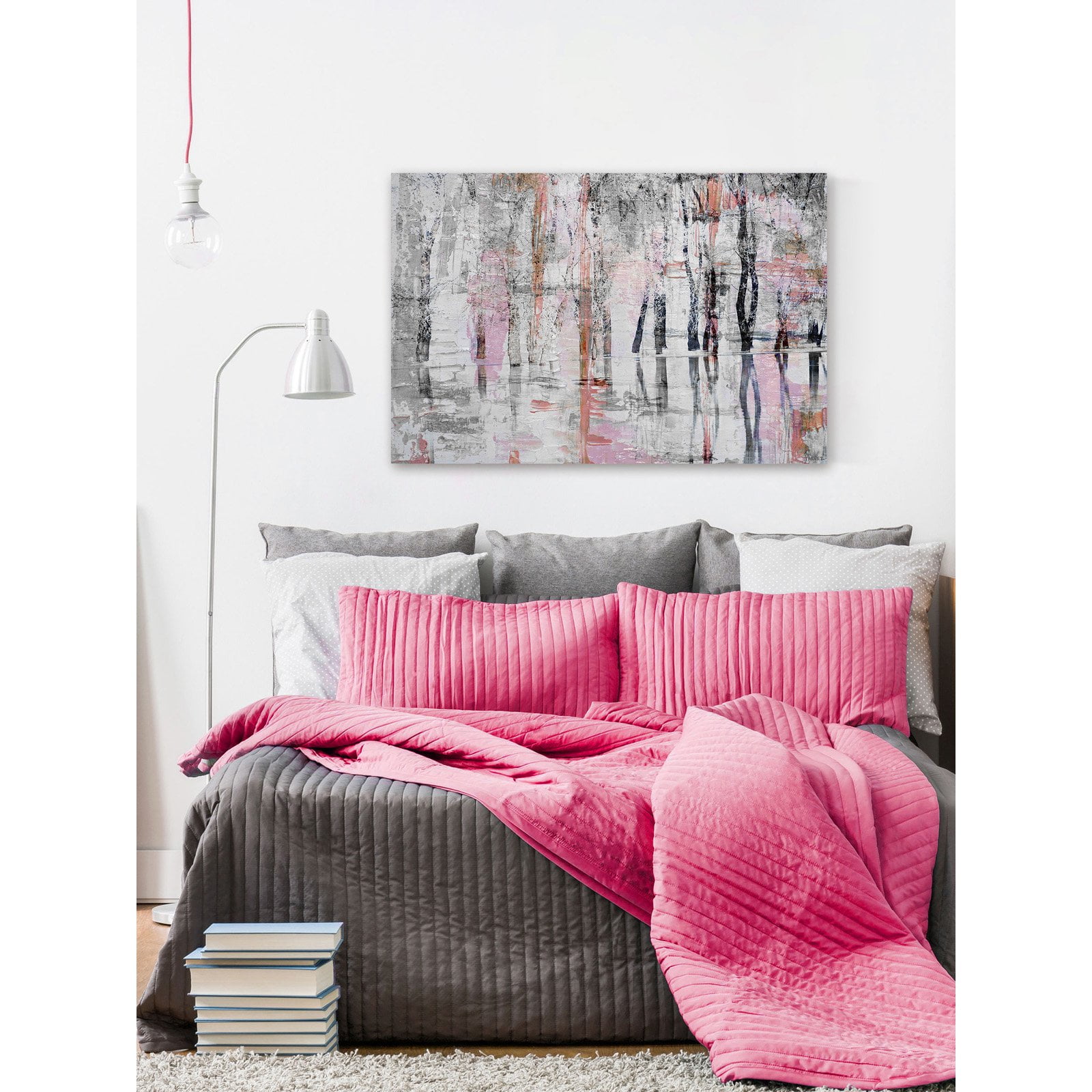 "Pink Haze" Painting Print on Wrapped Canvas
