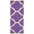 thumbnail image 3 of SAFAVIEH Cambridge Justine Geometric Wool Area Rug, Purple/Ivory, 8' x 10', 3 of 10