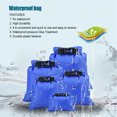 thumbnail image 4 of Dry Bag Waterproof Sack Foldable Moisture Barrier Pocket Flexible Rafting Storage Light Reserve Pouch Multifunctional Strap Hook Sapphire Blue, 4 of 6