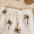 thumbnail image 6 of CAICJ98 Toddler Baby Boy Clothes Linen Summer Outfits Tropical Vacation Button Up Short Sleeve Shirts & Shorts Set Baby Clothes for Boys (Khaki,3-4 Years), 6 of 7