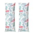 thumbnail image 1 of Fotbe Tropical Flamingo Funda para Almohada Corporal con Diseño, Funda de Microfibra Ultrasuave de 20x54 Pulgadas, Ropa de Cama Elegante, 1 of 7