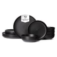 thumbnail image 2 of WEGFTDUOP 12-Piece Stoneware Dinnerware Set - Microwave & Dishwasher Safe Plates and Bowls for 4, Scratch Resistant Ceramic Dinner Plates Set with Matte Glaze, 2 of 8