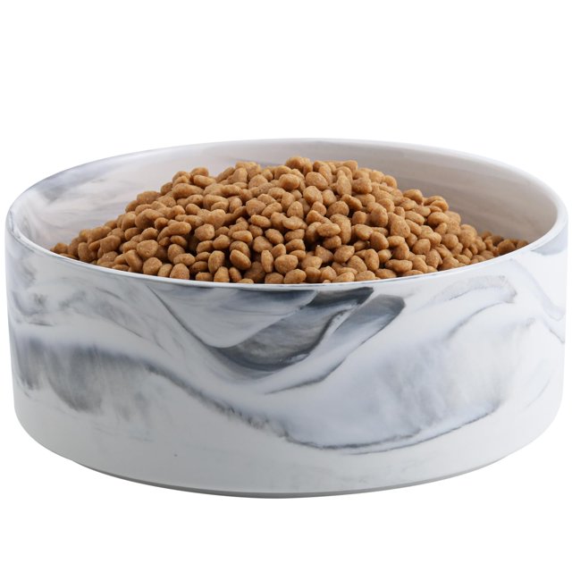 Addogyy Cuenco Para Perros De Cerámica Para Razas Medianas Y Grandes, Alimentador De Agua Para Alimentos Para Perros, Plato De 8 Pulgadas, Antideslizante, Moderno, Lindo, Extra Grande, De Porcelana, P