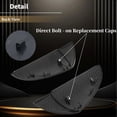 thumbnail image 4 of Two M Style Carbon Fiber Texture Mirror Cover Caps for 2021-2024 Lexus IS300, 4 of 8