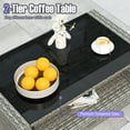 thumbnail image 4 of Gymax Ensemble de 4 Meubles de Patio avec 2 Chaises en Rotin Causeuse Table Basse Coussins, 4 of 7
