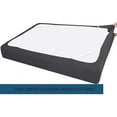 thumbnail image 5 of Moonsea Box Spring Cover Queen Size, Elastic Fabric Wrap Around 4 Sides Bed Skirt, Black, 5 of 7