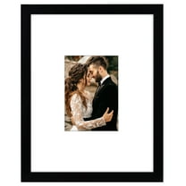 Americanflat 11x14 Picture Frame for Weddings Baby Showers and More - Black