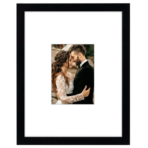 Americanflat 11x14 Picture Frame for Weddings Baby Showers and More - Black