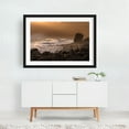 thumbnail image 2 of Golden Light at Ribeira da Janela Beach in Madeira - Madeira Portugal Photography Waves Seascape Coast Sunset Ocean Nature Scenic Black Framed Wall Art Print 24 x 36 inches, 2 of 4