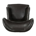 thumbnail image 5 of Noble House Warner High Back Bonded Faux Leather Chair in Brown, 5 of 9