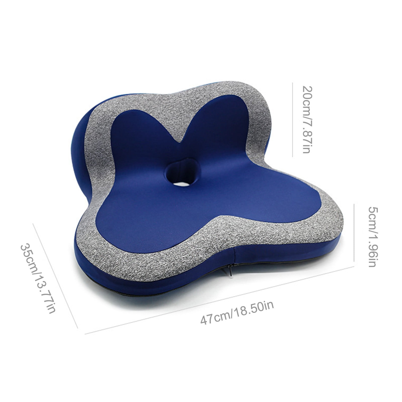 1X Seat Cushion Gel Seat Cushion for Long Sitting Seat Cushion for Chair Gel Chair Cushion for Desk Chair Pressure Gel Cushion Firm Coccyx Cushion for Back Tailbone Cushion