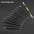 thumbnail image 1 of Anti-Statique 12 Pcs/set Pinces Courbées Droites Outils de Réparation Industrielle en Acier Inoxydable, 1 of 6