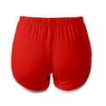 thumbnail image 6 of KHONTS Women's Athletic Shorts Running Color Block Mini Shorts Gym Home Pjs Pants with Pockets and Drawstring Red XL, 6 of 7
