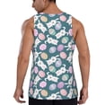 thumbnail image 3 of Fotbe Cute Rabbit Easter Pattern Men's Quick Dry Workout Tank Top Gym Muscle Tee Fitness Bodybuilding Sleeveless T Shirt Breathable Workout Shirt-3X-Large, 3 of 9