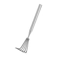 thumbnail image 2 of DYNWAVECA Garden Rake Portable Comfortable Handle Hand Rake for Digging Beach Planting 5 Tines, 2 of 10
