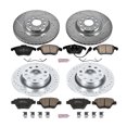 thumbnail image 3 of PowerStop Front and Rear Z23 Evolution Sport Carbon-Fiber Ceramic Brake Pad and Drilled & Slotted Rotor Kit Fits: VOLKSWAGEN Select Models K5803, 3 of 10
