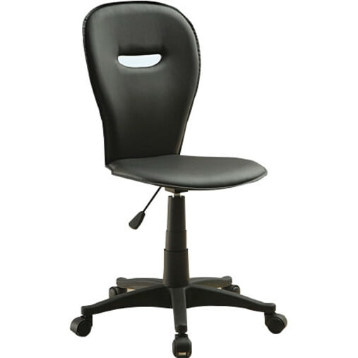 Monarch Office Chair Black LeatherLook Fabric