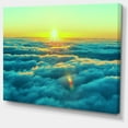 thumbnail image 2 of Beautiful Sunset over Blue Clouds - Landscape Canvas Art Print, 2 of 3
