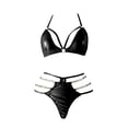 thumbnail image 1 of Gibobby Lencería mujer erótica Conjunto de ropa interior de encaje para mujer, conjunto de ropa interior y ropa interior de encaje con correa, lencería sexy(Negro, CH), 1 of 5